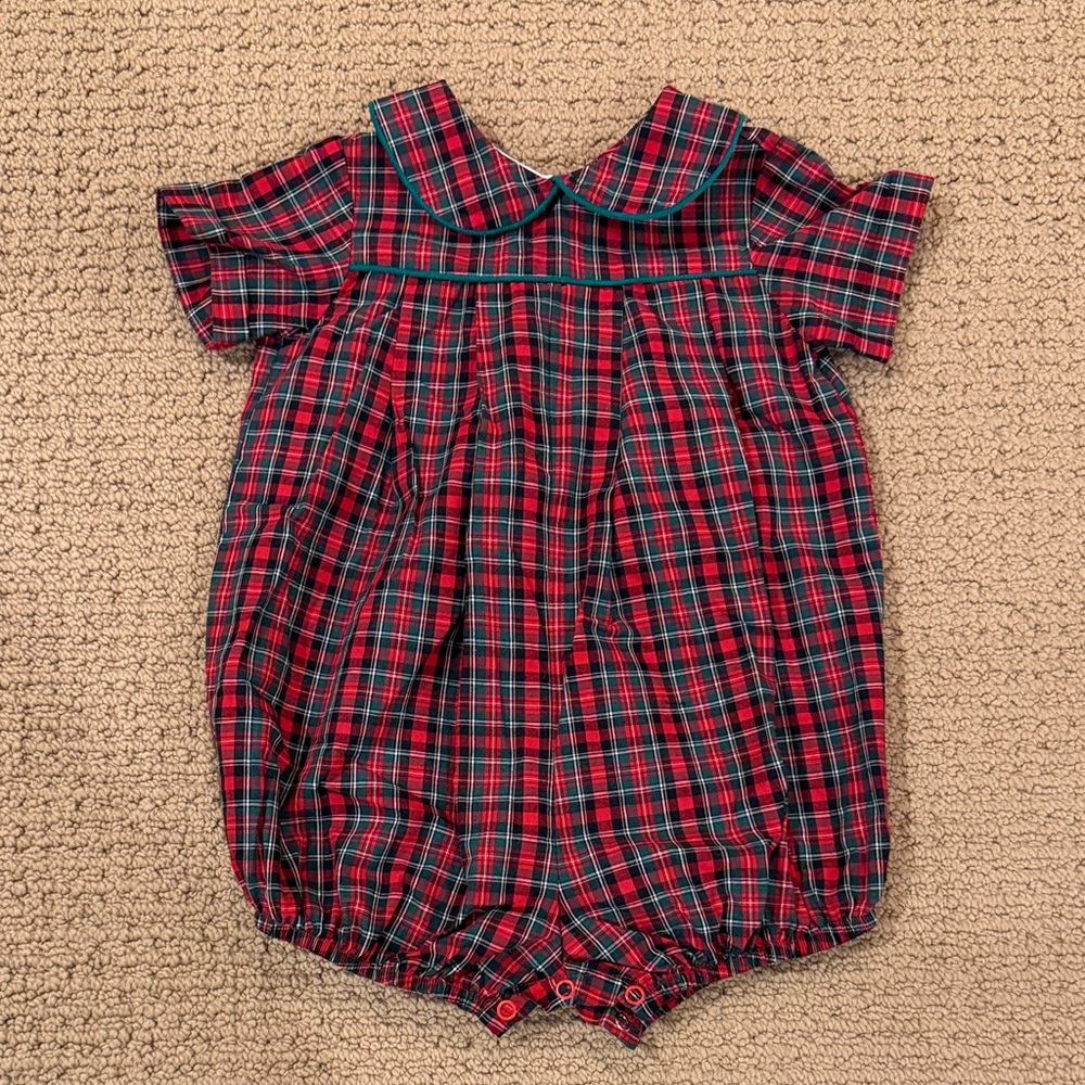 The Bailey Boys plaid romper